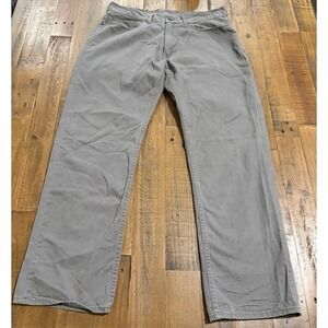 Polo Ralph Lauren Suffield Pants 32x32 Gray Straight Leg Cotton Auth Dungarees